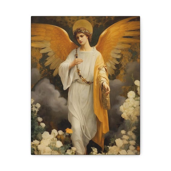 天使の絵の画家　アンディ・レイキ 大天使ガブリエルの絵 アンディ・レイキ 天使の絵画 「ガブリエル」