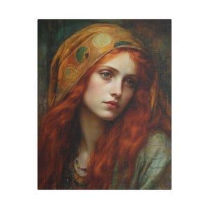 Mary Magdalene&#39;s Inner Peace Canvas Print - Multiple Sizes - Museum Wrapped - Mary Magdalene Portrait Art