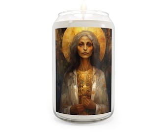 Saint Mary of Egypt - Scented Prayer Candle, 13.75oz - Tall Size - Religious Prayer Candle - Catholic Art