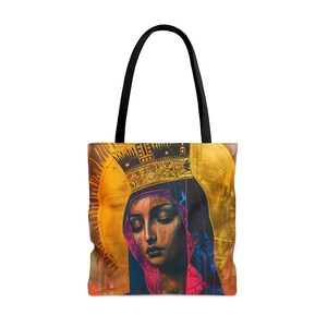 Mutter Mary - Königin des Universums Einkaufstasche - Große, mittelgroße Glaube Kunsttasche - Katholischer Glaube Geldbörse - Religiös Alles tragen