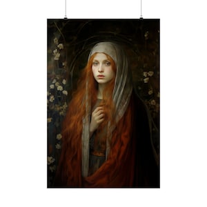 Path to Enlightenment- Mary Magdalene&#39;s Awakening Print - Sanctified Souls Print - Multiple Sizes - Premium Matte Vertical Posters