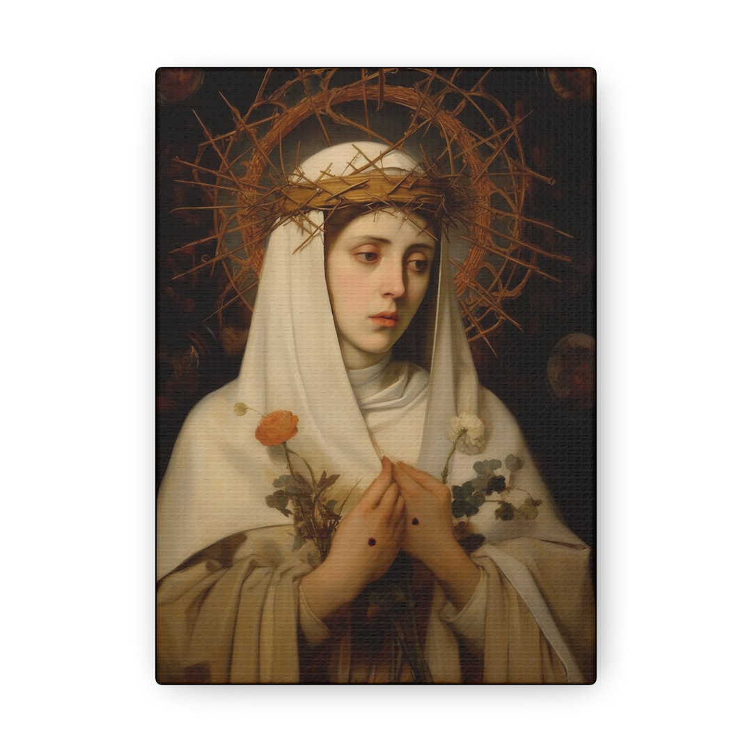 Saint Catherine of Siena - Gallery Wrapped Canvas - Sanctified Souls ...