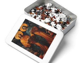 Saints Cosmas and Damian - Puzzle and Keepsake Tin - Religious Jigsaw Puzzle (30, 110, 252, 500,1000-Piece) - Religious Puzzle