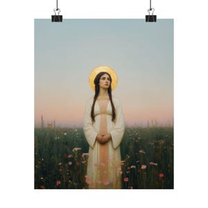Saint Sabina - Sanctified Souls Print - Multiple Sizes - Premium Matte Vertical Posters - Patron Saint Art