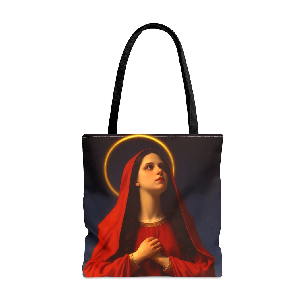 Mary the Blessed Virgin Tote Bag - Catholic Faith Inspired Carry-all ...