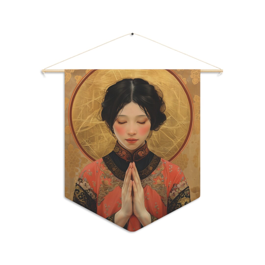 Saint Lucy Yi Zhenmei Wall Banner / Wall Hanging / Pennant Religious