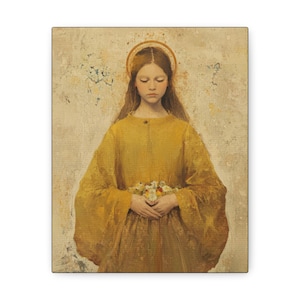 Saint Lucy - Gallery Wrapped Canvas - Print - Religious Art for your Home - Christian print - Prayer Room Art - Catholic Art