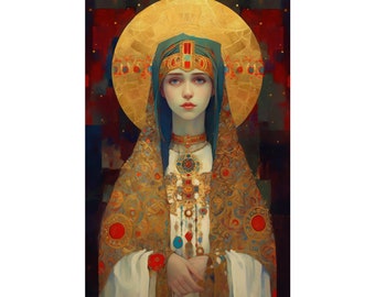 Saint Anastasia of Sirmium Print - Sanctified Souls Print - Multiple Sizes - Premium Matte Vertical Posters