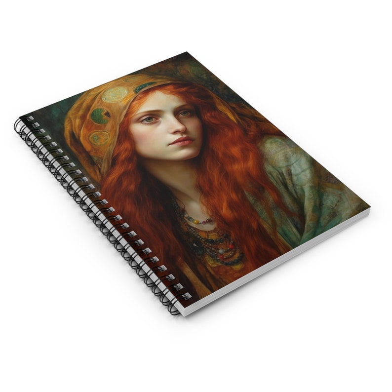 Diário da Paz Interior de Maria Madalena - Arte das Almas Santificadas - Caderno de Base Religiosa - Caderno Espiral - Linha Governada imagem 3