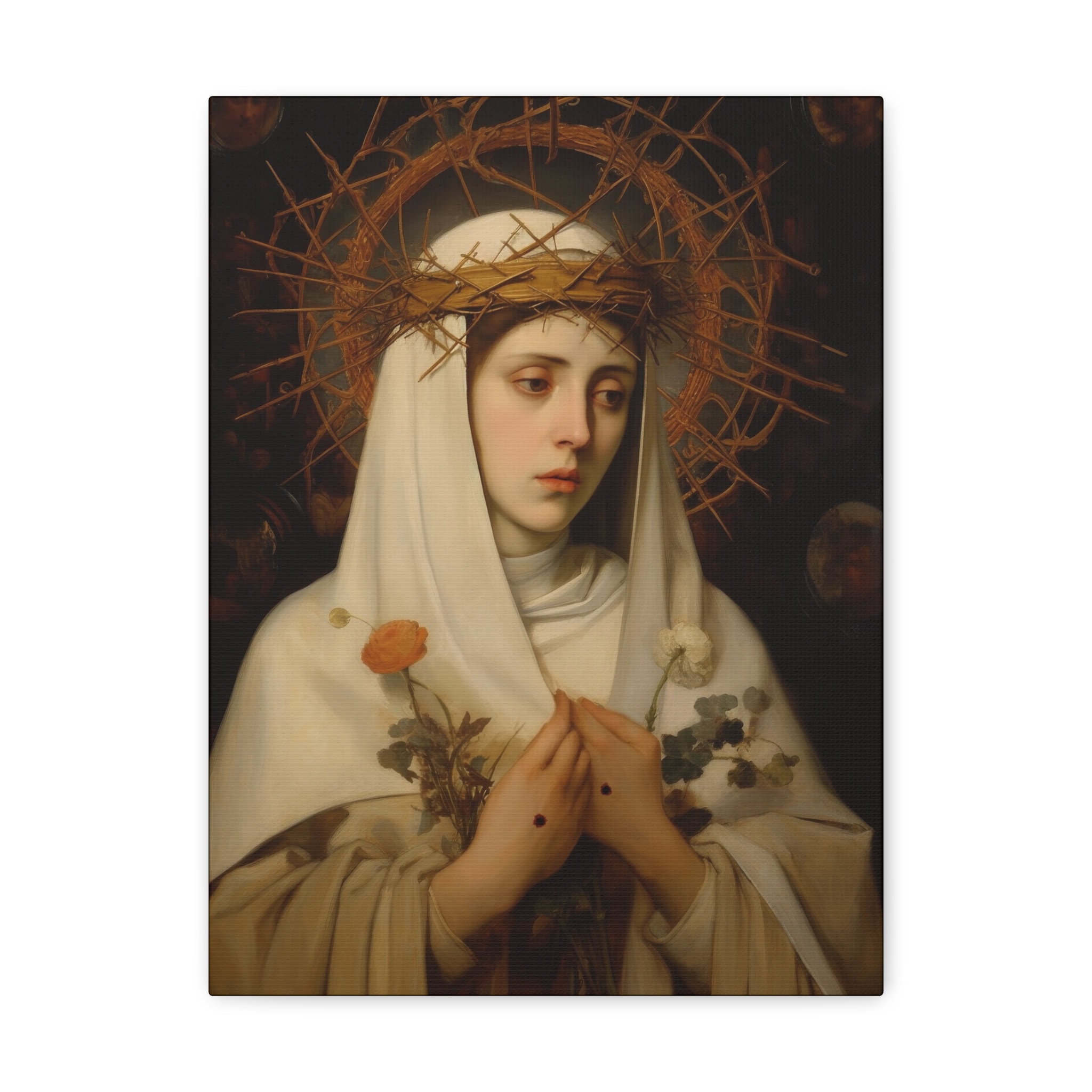 Saint Catherine of Siena - Gallery Wrapped Canvas - Sanctified Souls ...