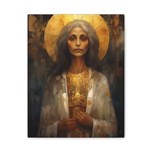 Saint Mary of Egypt - Museum Wrapped Canvas - Sanctified Souls Print - Religious Art for your Home