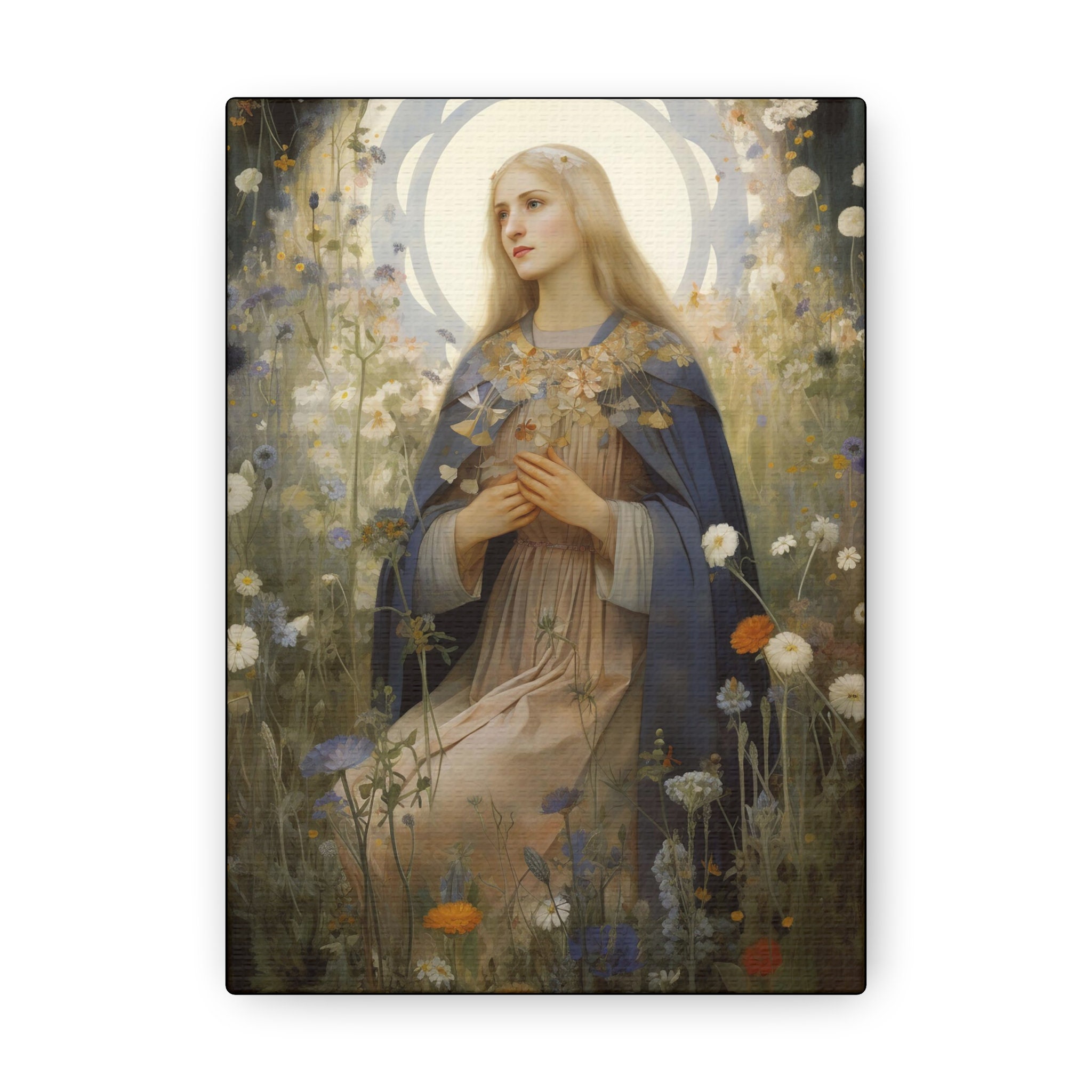 Saint Hildegard of Bingen - Gallery Wrapped Canvas - Sanctified Souls Print - Religious Art for your Home