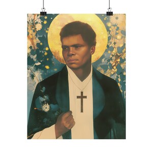 Impresión del cartel del Beato Pedro para pudrirse - Impresión de almas santificadas - Múltiples tamaños - Carteles premium - Arte católico para su hogar