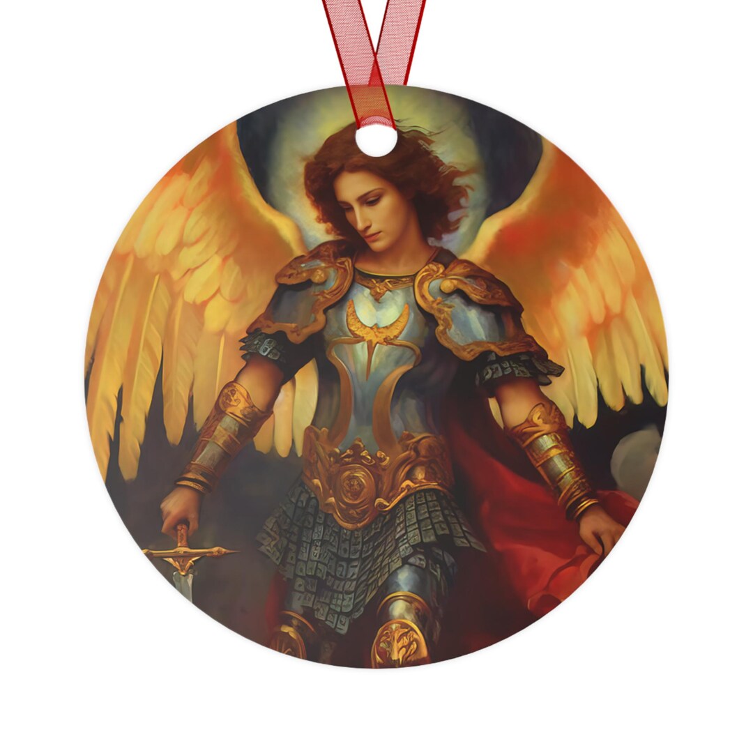 Saint Michael De Archangel Bw Stock Foto - Image of standbeeld
