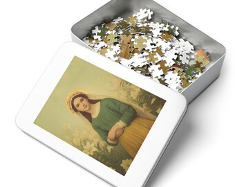 Saint Maria Goretti - Puzzle and Keepsake Tin - Religious Jigsaw Puzzle (30, 110, 252, 500,1000) - Gift for Catholic Families