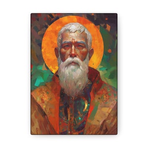 Saint Matthias the Apostle - Gallery Wrapped Canvas - Sanctified Souls Print - Religious Art for your Home