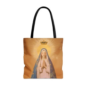 Ewige Herrlichkeit: Mariens Krönung im Himmel Einkaufstasche - Große, mittelgroße Glaube Kunsttasche - Katholischer Glaube Geldbörse - Religiös