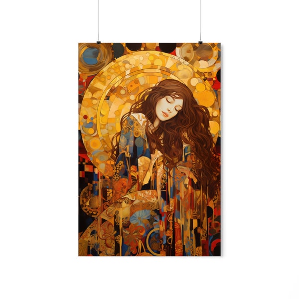 Embodied Grace: Mary Magdalene's Resilience Print - Sanctified Souls Print - Multiple Sizes - Premium Matte Vertical Posters