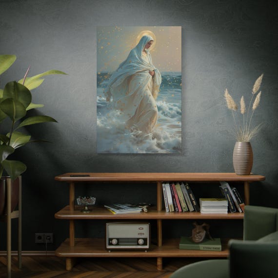 Guiding Light - Our Lady, Star of the Sea - Museum Wrapped Canvas