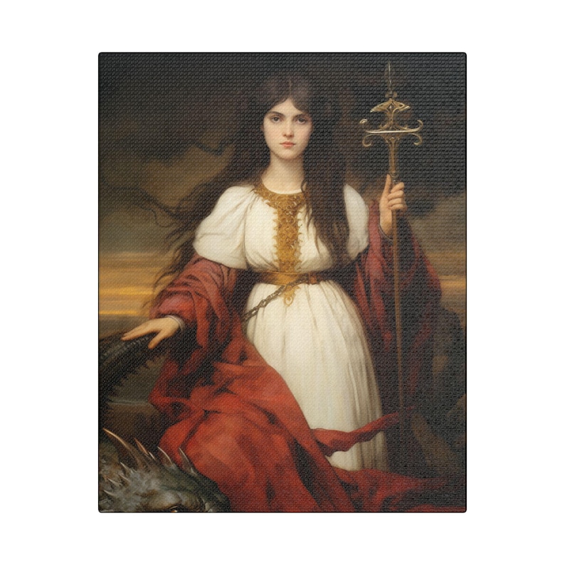 Saint Martha of Bethany Canvas Print - Multiple Sizes - Catholic Home ...