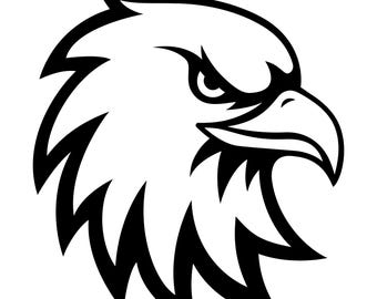 Tribal Eagle Head SVG, Bold Vector Cut File (Digital Download)