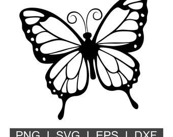 Elegant Butterfly Line Art SVG, Cricut Silhouette Cut File (Digital Download)
