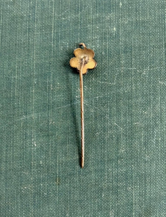 Antique Bohemian Garnet and Brass Stick Pin - image 3