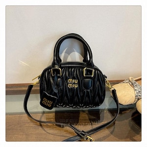 バッグ 90s MIU MIU LEATHER SHOULDER HAND BAG Miu miu rare shoulder - Gem