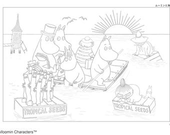 Moomin Coloring Book – Beautiful Scenes From Comics, Picture Books