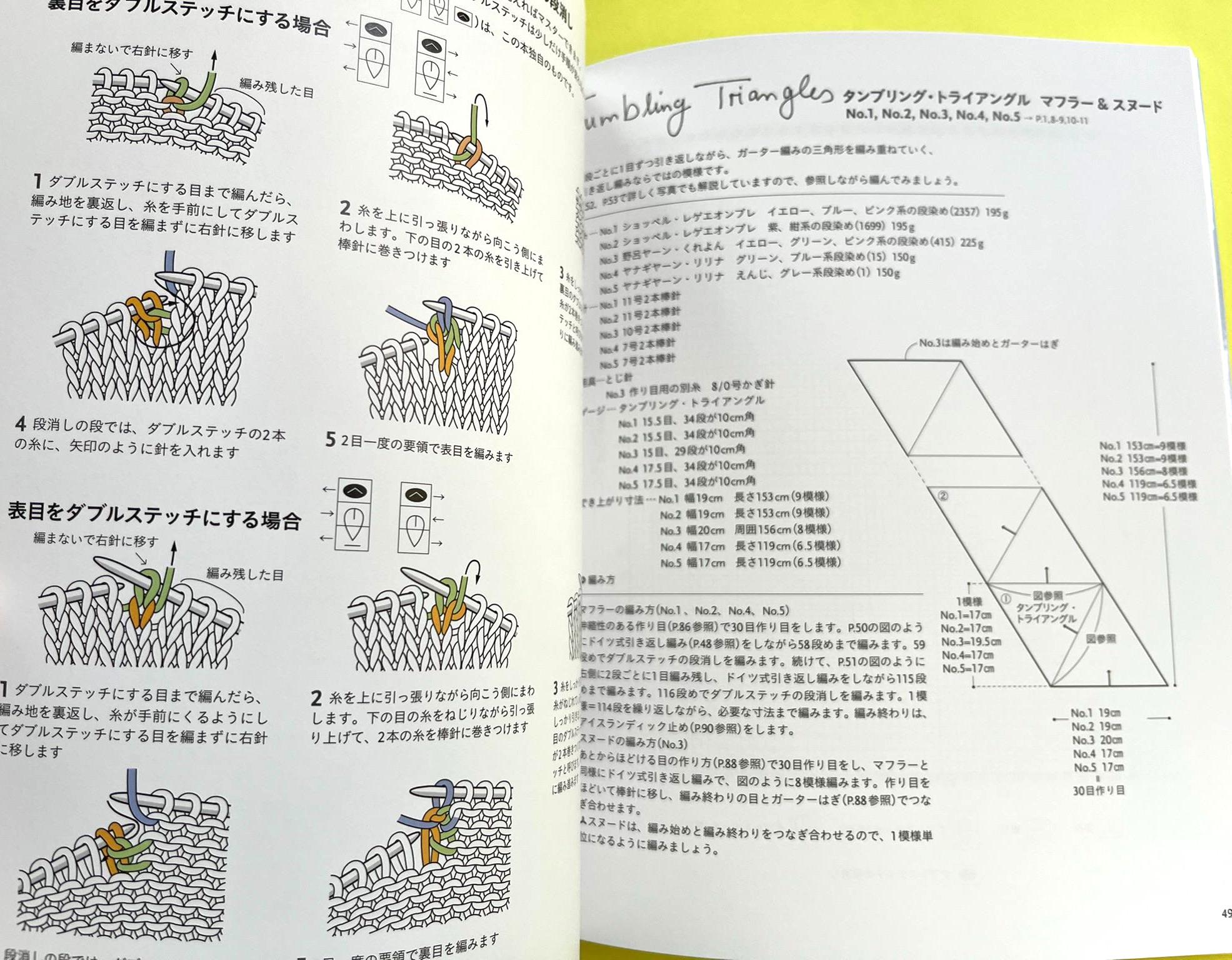 Japanese Short Row Knitting Book – German Method by Bernd Kestler 