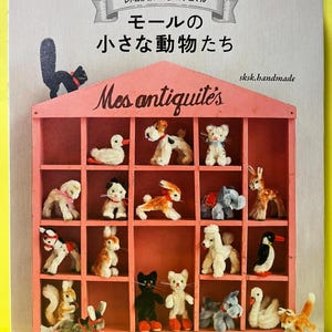 Japanese Craft Book – Mini Chenille Animals with Pipe Cleaners | 72 Cute Vintage-Style Miniature Animals