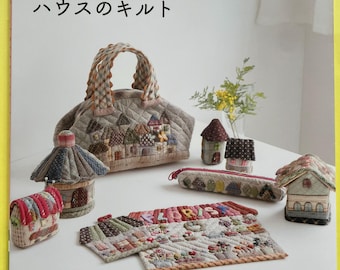 Japanese Quilting Book – Cute House Quilts, Bags & Sewing Accessories (with Patterns) | Japanese craft book Beginner friendly Perfect Gift
