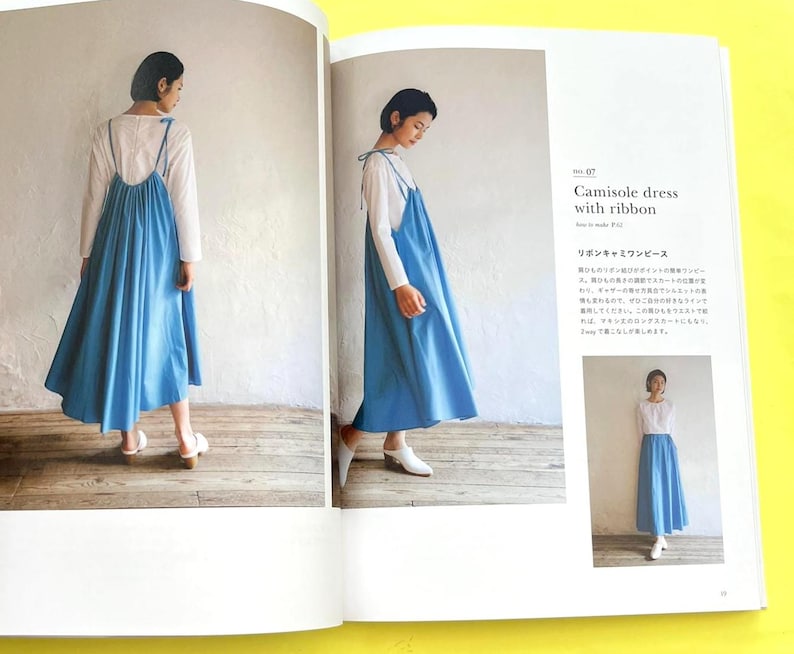 Japanese Sewing Book | Simple Yet Unique Clothes with Handmade Blouses Dresses Pants and Full-Size | Japanese Craft book image 5