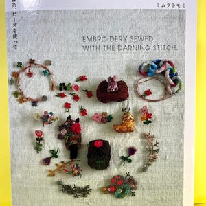 Libro di ricamo giapponese per rammendo – Mini motivi e cuciture con perline per accessori delicati