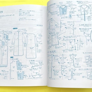 Japanese Sewing Book | Simple Yet Unique Clothes with Handmade Blouses Dresses Pants and Full-Size | Japanese Craft book image 12
