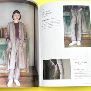 Japanese Sewing Book | Simple Yet Unique Clothes with Handmade Blouses Dresses Pants and Full-Size | Japanese Craft book image 8