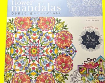 Japanese Coloring Book Flower Mandalas – Beautiful Botanical Mandala Art