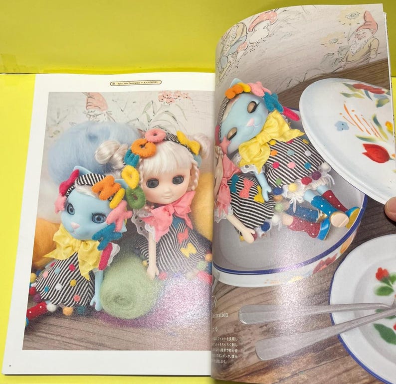 Revista de muñecas japonesas Dollybird Vol. 17 Edición de fieltro y cuero | Libro de manualidades japonesas Apto para principiantes imagen 7