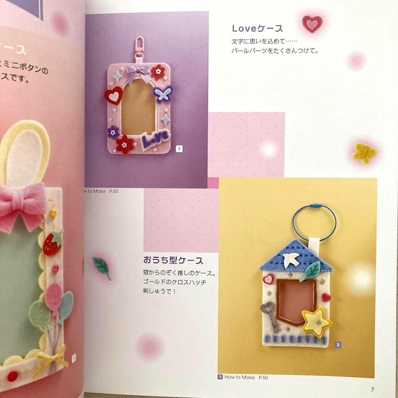 Japanese Craft Book – Felt Handmade Oshi Goods: DIY Cases, Charms