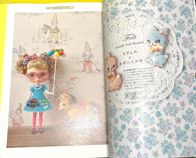 Revista de muñecas japonesas Dollybird Vol. 17 Edición de fieltro y cuero | Libro de manualidades japonesas Apto para principiantes imagen 2