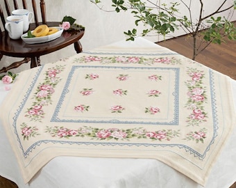 Olympus × Megumi Onoe Tablecloth Cross Stitch Kit – Advanced Masterpiece Edition