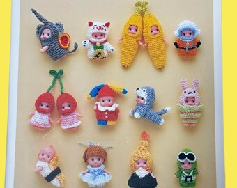 リトルキューピーのためのかぎ針編み衣装ブック - 日本の手芸本 - Etsy