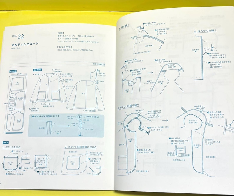 Japanese Sewing Book | Simple Yet Unique Clothes with Handmade Blouses Dresses Pants and Full-Size | Japanese Craft book image 11