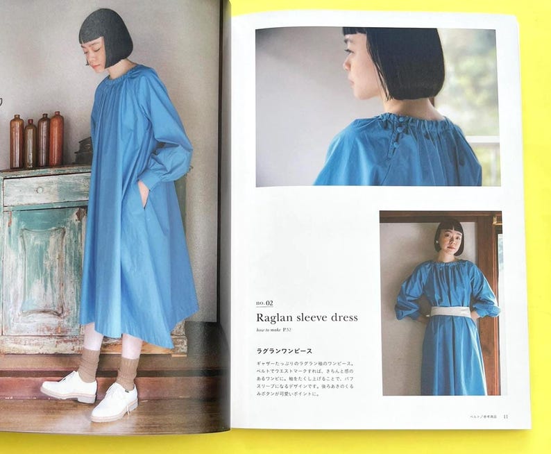 Japanese Sewing Book | Simple Yet Unique Clothes with Handmade Blouses Dresses Pants and Full-Size | Japanese Craft book image 3
