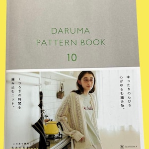 Japansk stickbok – DARUMA MÖNSTERBOK 10 med design för vinterkläder och accessoarer