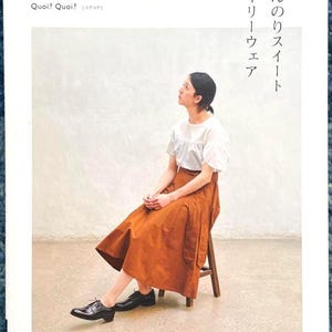 Japanese Sewing Book – Sweet & Casual Daily Wear with Real-Size Patterns | Japanese Craft Book