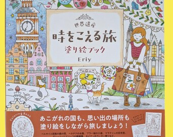Japanese Coloring Book – World Heritage Journey with Manon & Bird, Famous Landmarks Culture