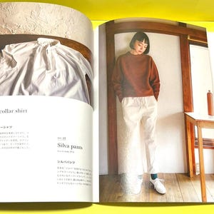 Japanese Sewing Book | Simple Yet Unique Clothes with Handmade Blouses Dresses Pants and Full-Size | Japanese Craft book image 9