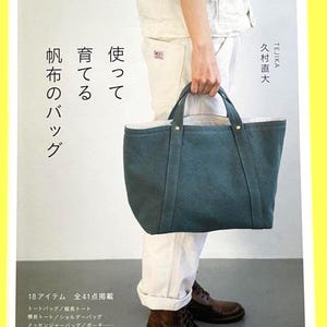 Japanese Sewing Book – Handmade Canvas Bags with Full-Size Patterns | Japanese Craft Book