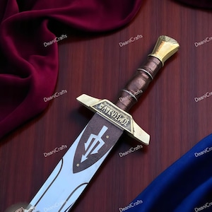 Percy Jackson Riptide Schwert Replik | Handgefertigtes Anaklusmos Schwert Cosplay - Fantasy Filmrequisite | Geschenk für Ihn - Geschenk Sammlerstück Display Schwert
